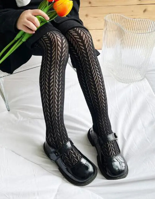 Load image into Gallery viewer, Girls&#39; Korean Style Hollow Mesh Leggings
