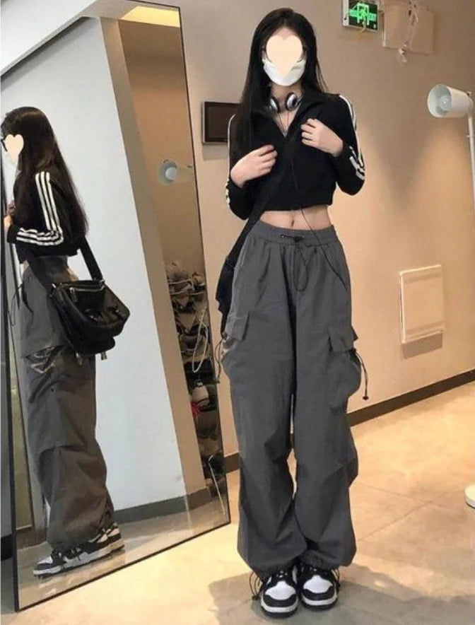 High Waist Cargo Pants