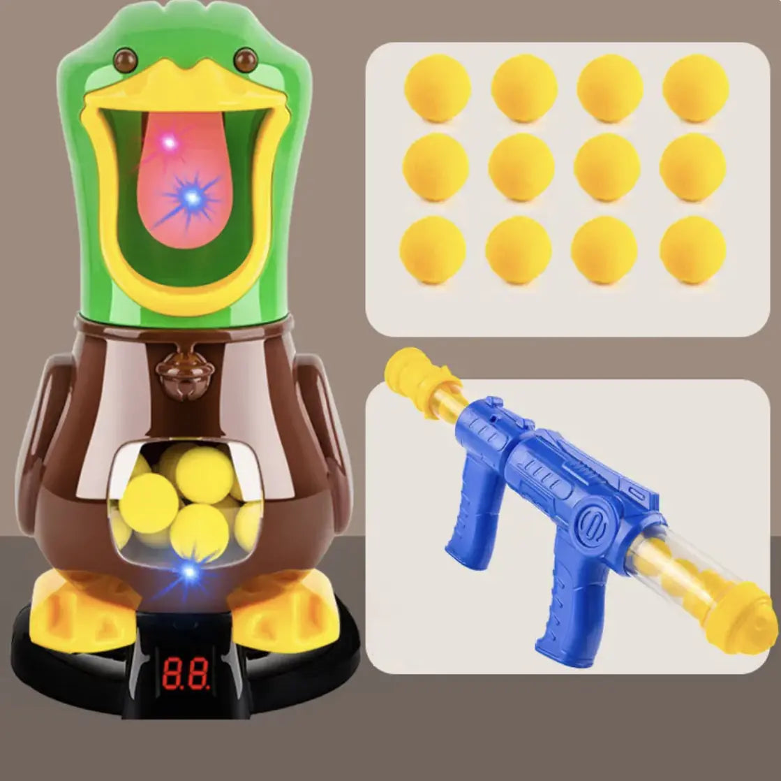 Soft Bullet Duck Shooting Target Toy Set for Kids