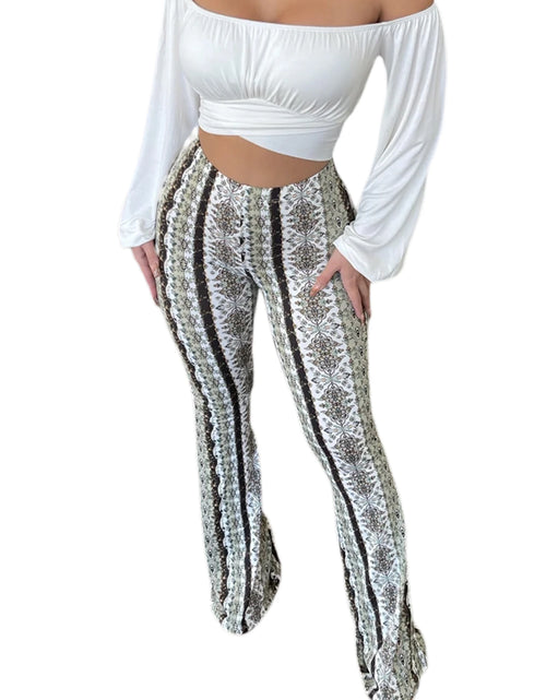 Load image into Gallery viewer, Women&#39;s  Flare Ethnic Print Pants
