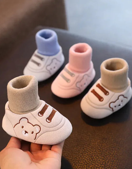 Load image into Gallery viewer, Cozy Comfort Toddler Booties
