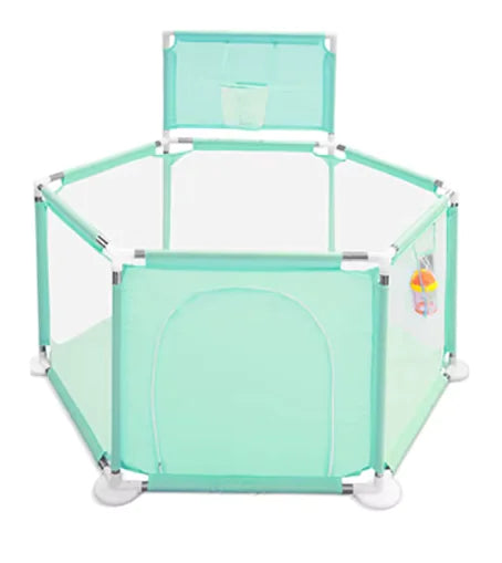 Load image into Gallery viewer, IMBABY Baby Playpen – Safety Barrier with Balls Pool, Basketball &amp; Football for Kids
