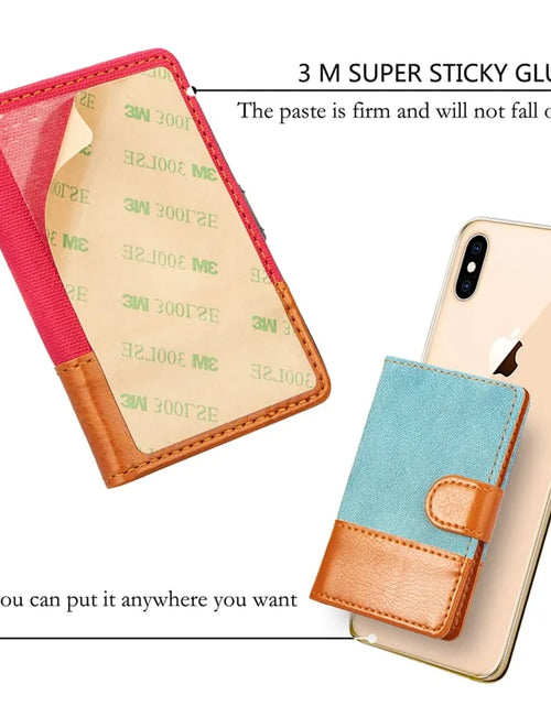 Load image into Gallery viewer, Denim Phone Wallet Case
