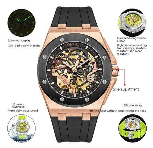 Load image into Gallery viewer, ONOLA Automatic Mechanical Skeleton Watch
