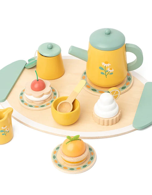 Load image into Gallery viewer, Kids Wooden Tea Party Playset
