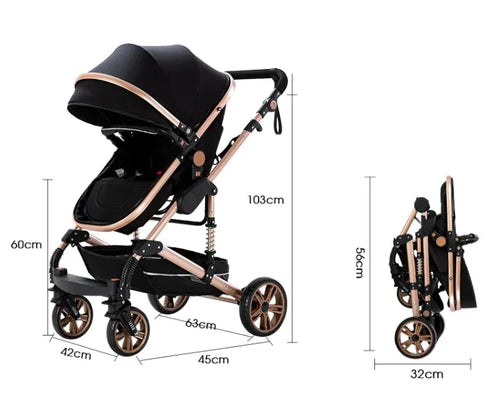 Load image into Gallery viewer, Lightweight Foldable Baby Stroller
