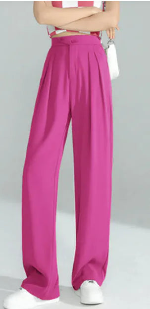 Load image into Gallery viewer, Women&#39;s Loose Casual High Waist Wide Leg Suit Pants
