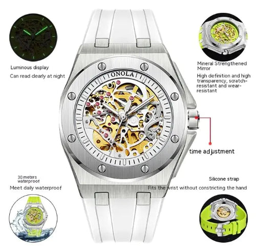 Load image into Gallery viewer, ONOLA Automatic Mechanical Skeleton Watch
