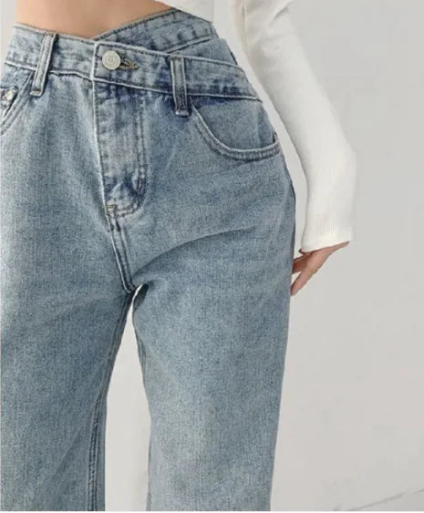 Load image into Gallery viewer, Windy High-waisted Jeans Look Thin And Straight
