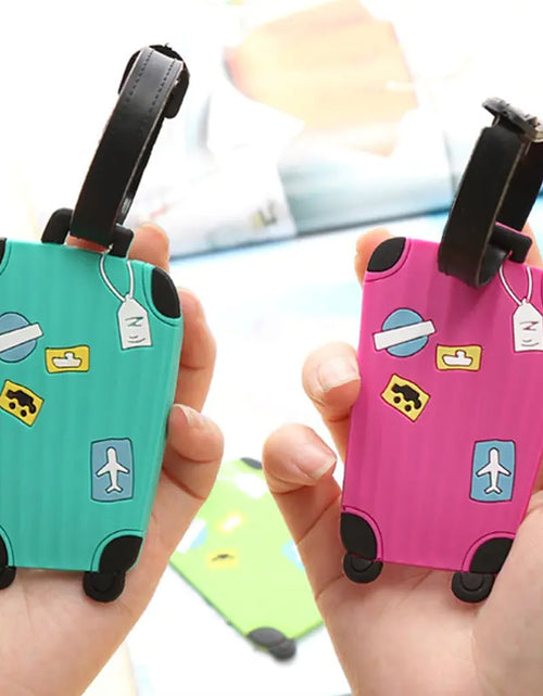 Load image into Gallery viewer, Fashion Silicone Luggage Tags Set
