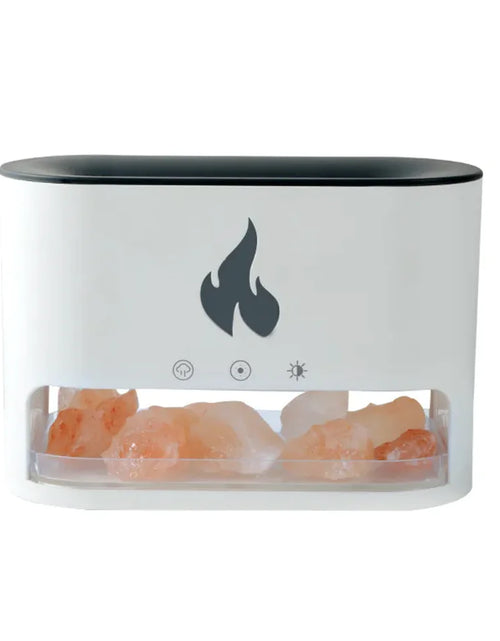 Load image into Gallery viewer, Flame Humidifier with Aromatherapy &amp; Crystal Salt Lamp
