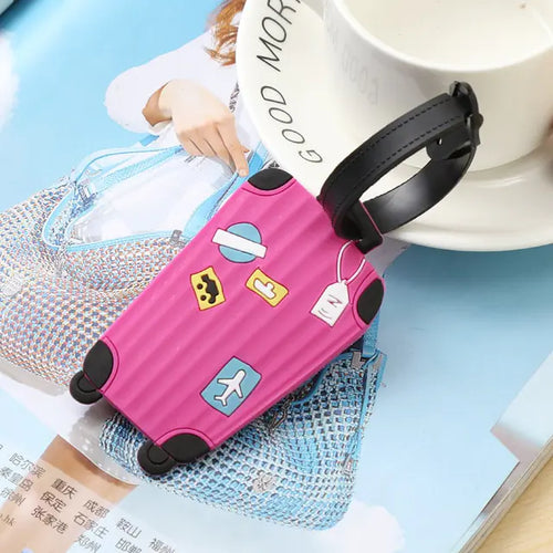 Load image into Gallery viewer, Fashion Silicone Luggage Tags Set
