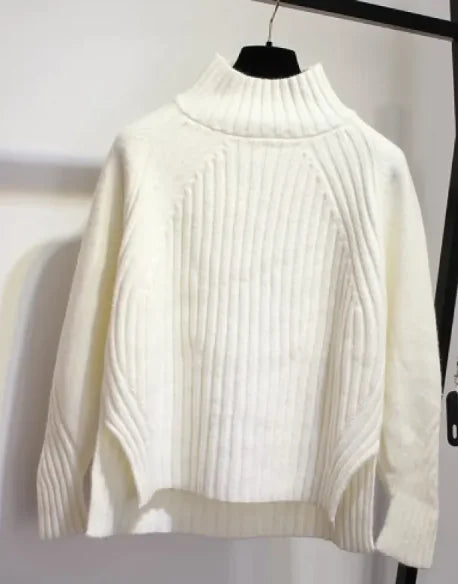 Turtleneck Pullover Long-Sleeved Sweater