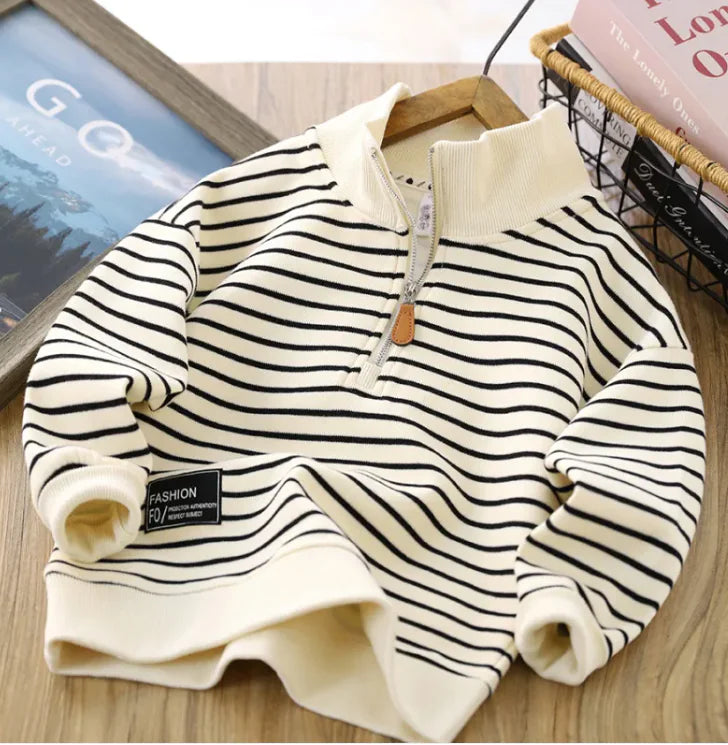 Children Casual Polo Collar Fashion Tops Handsome