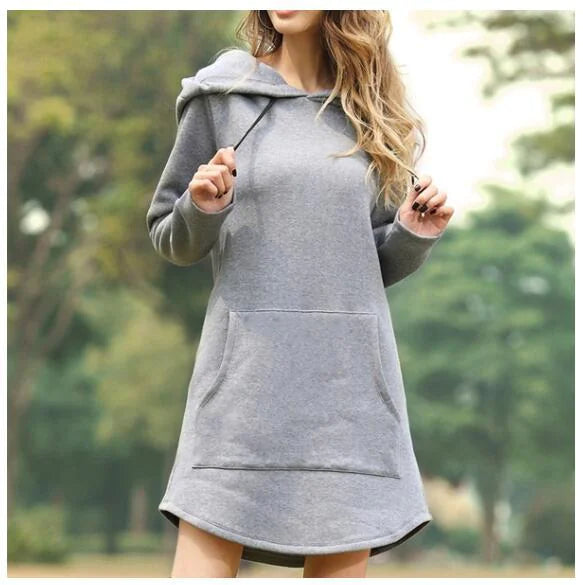 Solid Color Long Sleeve Hoodie