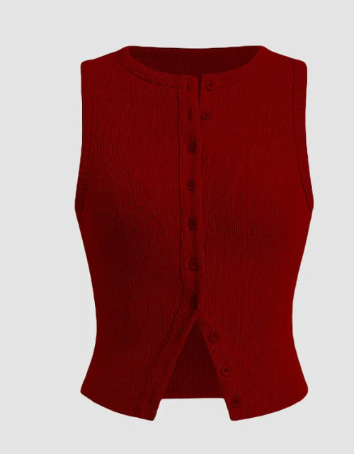 Load image into Gallery viewer, Women&#39;s Slim Fit Sleeveless Waistcoat Vest
