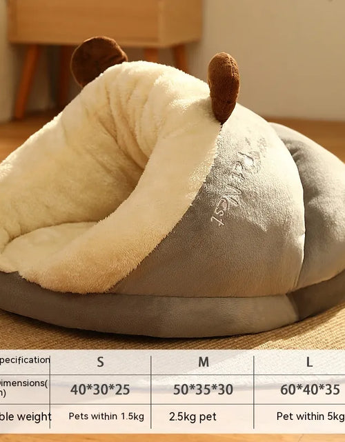 Load image into Gallery viewer, Pet Bed Winter Cat Dog Slippers Small Nest
