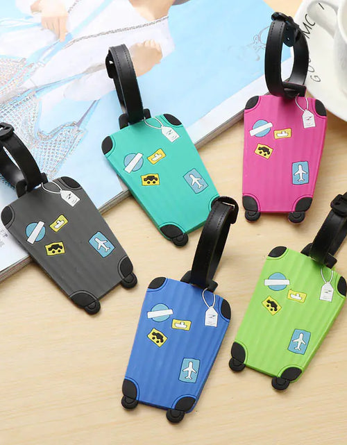 Load image into Gallery viewer, Fashion Silicone Luggage Tags Set
