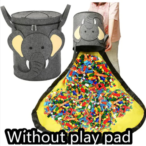 Load image into Gallery viewer, 2-in-1 Felt Toy Storage Bag &amp; Play Mat
