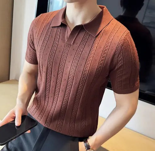 Load image into Gallery viewer, Striped Knitted shirt
