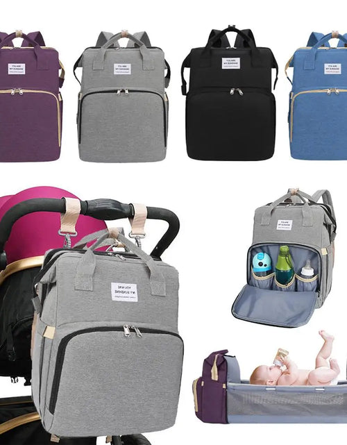 Load image into Gallery viewer, Multifunctional Portable Diaper Bag
