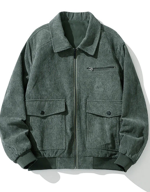 Load image into Gallery viewer, Men&#39;s Double Pocket Corduroy Jacket
