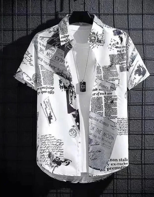 Load image into Gallery viewer, Men&#39;s Fashion Simple Loose Short Sleeve Shirt
