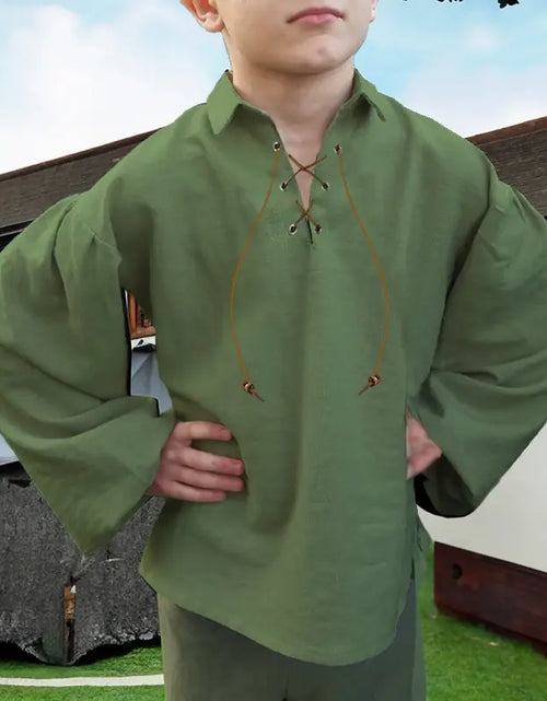 Load image into Gallery viewer, Boys Medieval Pirate Shirt
