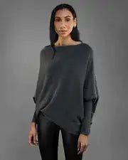 Load image into Gallery viewer, Off Shoulder Draped Jumper
