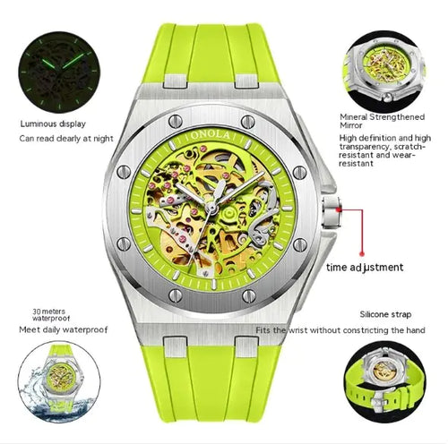 Load image into Gallery viewer, ONOLA Automatic Mechanical Skeleton Watch
