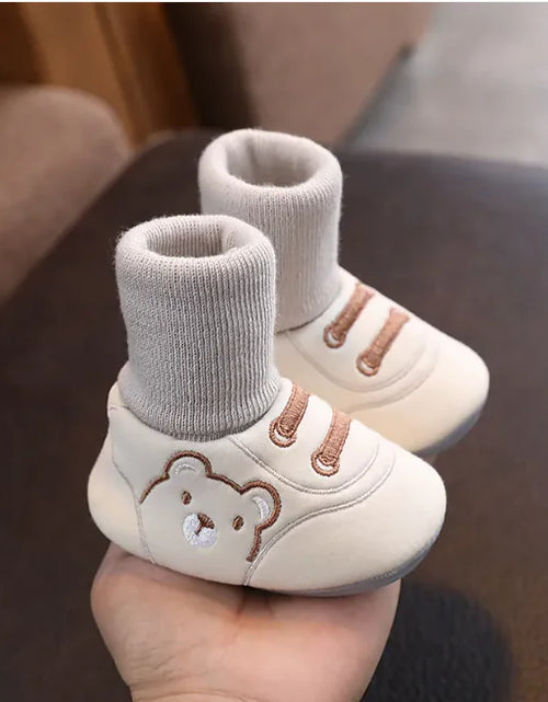 Load image into Gallery viewer, Cozy Comfort Toddler Booties
