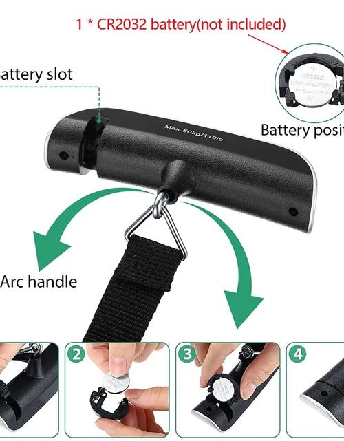 Load image into Gallery viewer, Portable Handheld Luggage Scale
