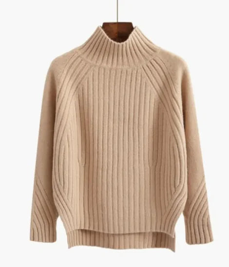 Load image into Gallery viewer, Turtleneck Pullover Long-Sleeved Sweater
