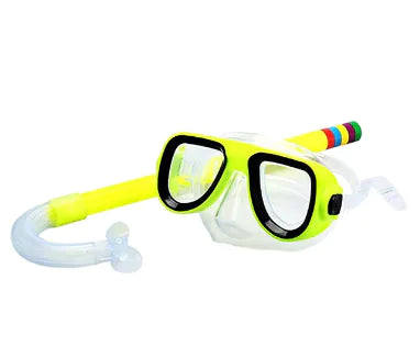 Load image into Gallery viewer, Kids&#39; Anti-Fog Snorkel Set: Shockproof Diving Mask &amp; Breathing Tube
