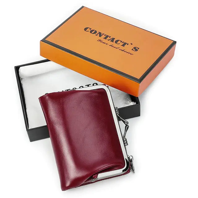 Genuine Leather Wallet Women