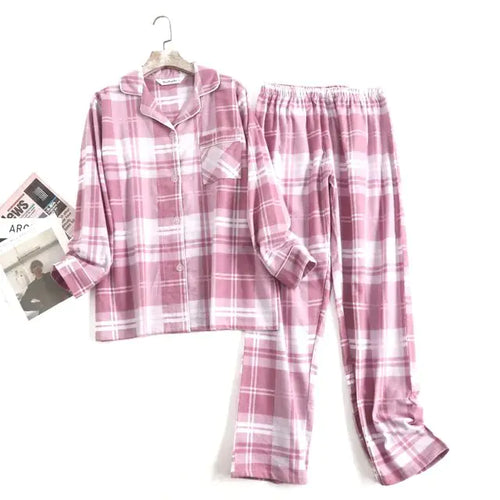 Load image into Gallery viewer, Cotton Flannel Women&#39;s Pajamas Sets
