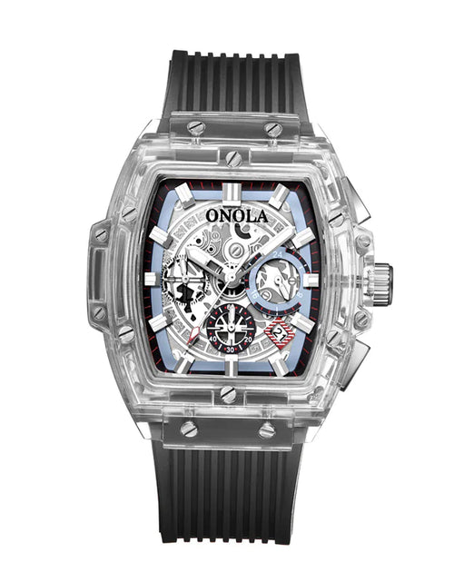 Load image into Gallery viewer, Men&#39;s watch with transparent case
