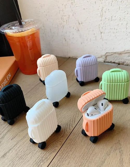 Load image into Gallery viewer, Kawaii Suitcase Airpod Cases
