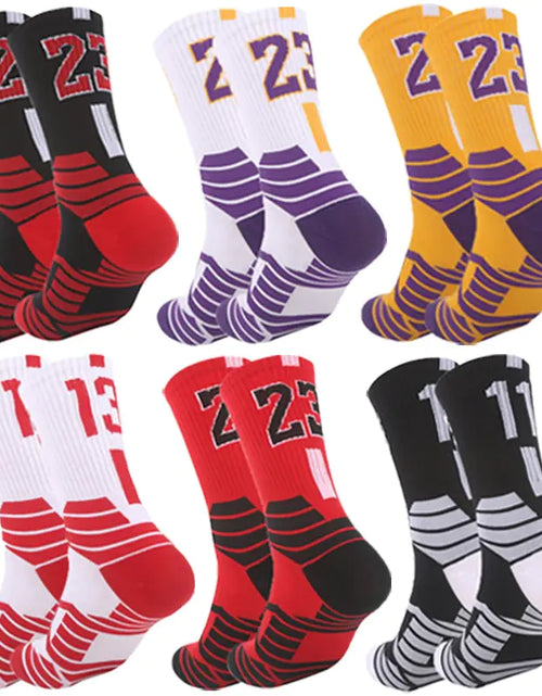 Load image into Gallery viewer, Breathable Non-Slip Professional Basketball Socks for Men, Women, and Kids - Ideal for Sports, Cycling, Climbing, and Running
