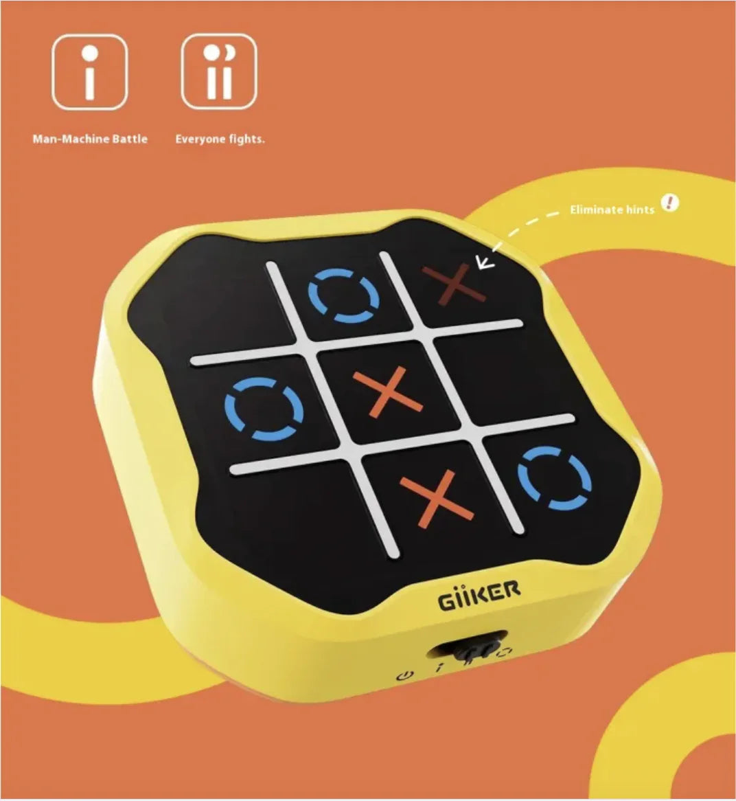 "Qike Super Tic-Tac-Toe All-in-One Chess Collection - Fun & Educational Electronic Toy for Kids"