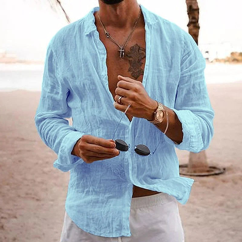 Men's Solid Color Shirt