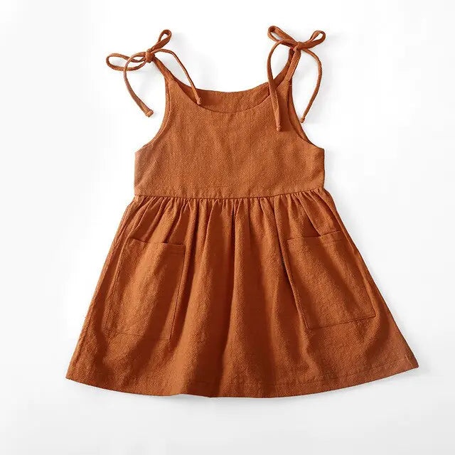 Sleeveless Cotton Toddler Dress