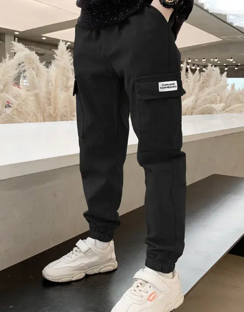 Load image into Gallery viewer, Boys Cargo Pants Spring Autumn
