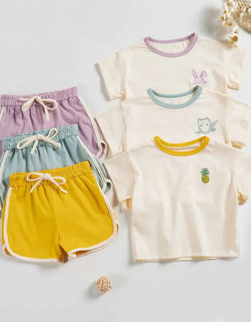 Load image into Gallery viewer, Boys and Girls Suits Cotton Outfits
