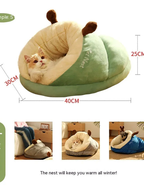 Load image into Gallery viewer, Pet Bed Winter Cat Dog Slippers Small Nest
