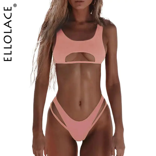 Load image into Gallery viewer, High Cut Hollow Out Micro Swimwear
