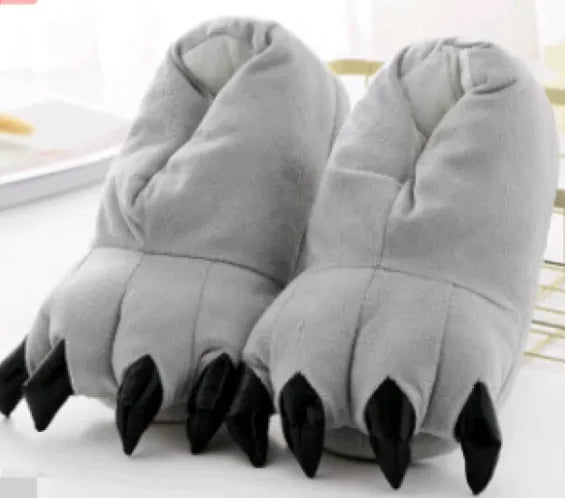 Dinosaur Paw Funny Slippers for Men Women Kids