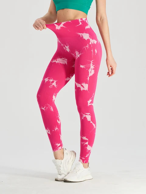 Load image into Gallery viewer, Seamless Tie Dye Leggings
