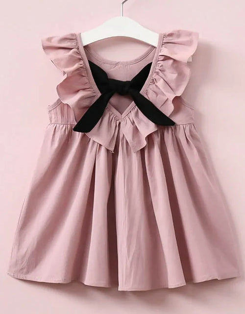 Load image into Gallery viewer, Toddler Girls&#39; Bowknot Summer Sundress
