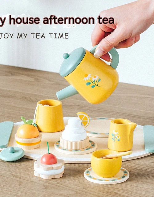 Load image into Gallery viewer, Kids Wooden Tea Party Playset
